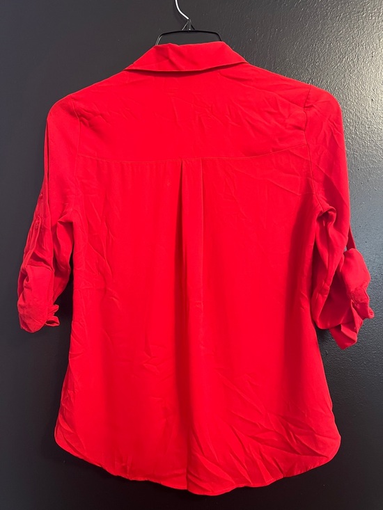 EXPRESS 🔥 Portofino Red Hot Button-Down Shirt - Picture 3 of 4